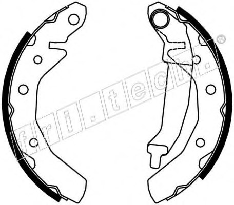 fri.tech. 17255 Brake Shoe Set